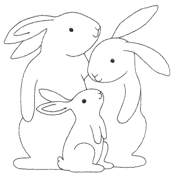Adorable Bunny Family - Image 3