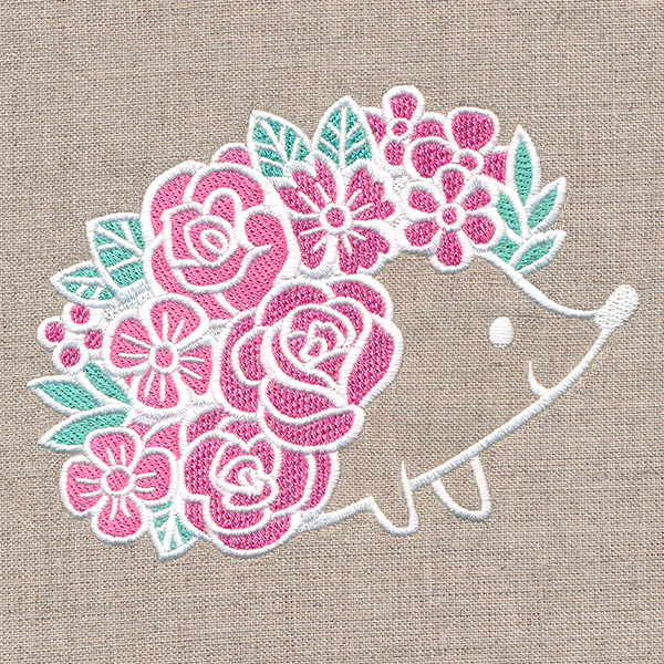 Adorable Floral Hedgehog - Image 2