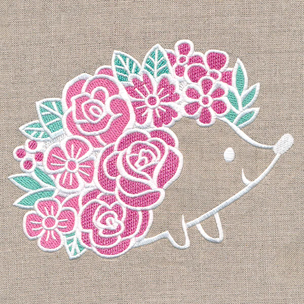 Adorable Floral Hedgehog - Image 4