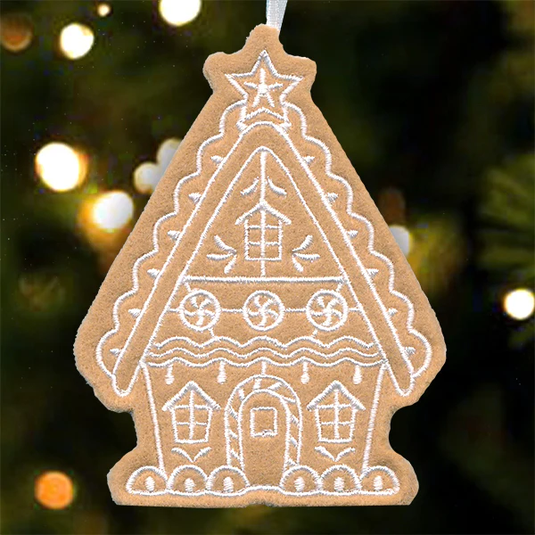 Adorable Gingerbread House (In-the-Hoop) - Image 4