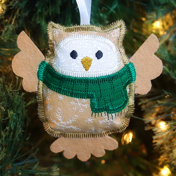 Adorable Winter Owl Ornament (In-the-Hoop) - Image 2