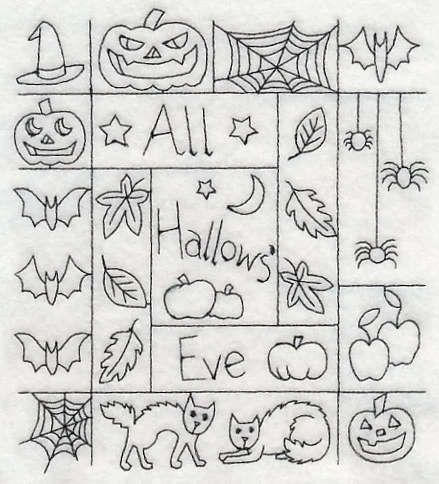 All Hallow's Eve Shadow Box (Blackwork) - Image 2