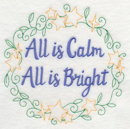 All is Calm, All is Bright Wreath - Image 3