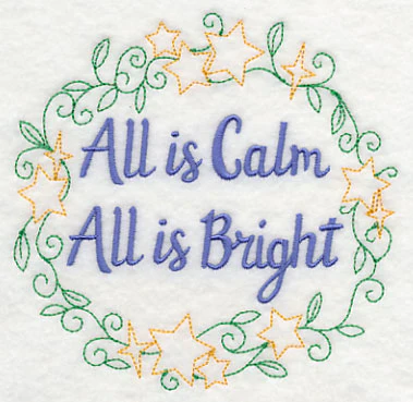 All is Calm, All is Bright Wreath - Image 4