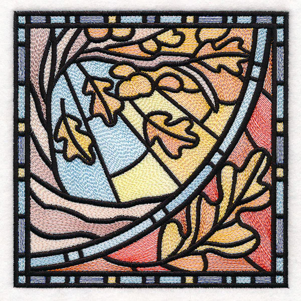 All The Seasons Stained Glass Tree - Fall - Image 7