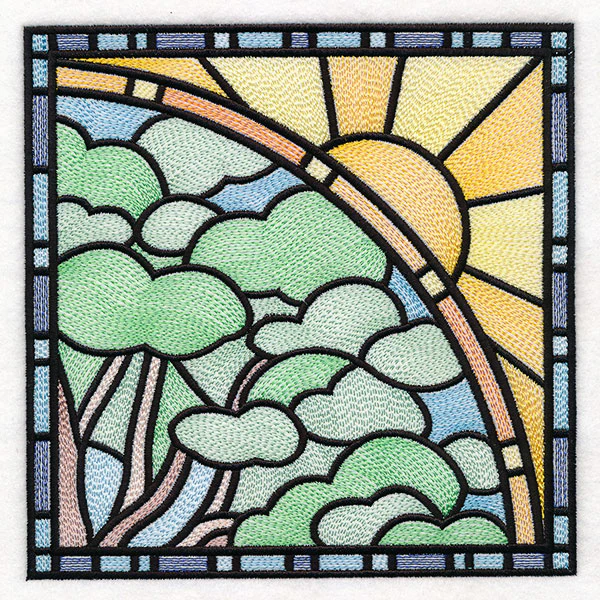 All The Seasons Stained Glass Tree - Summer - Image 13