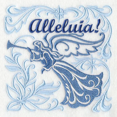 Alleluia Angel with Festive Filigree - Image 4
