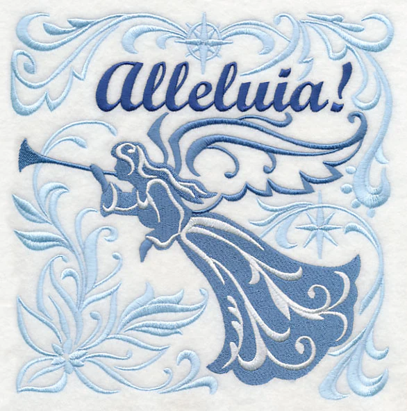 Alleluia Angel with Festive Filigree - Image 6