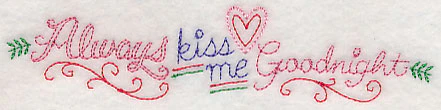 Always Kiss Me Goodnight Border (Vintage) - Image 4