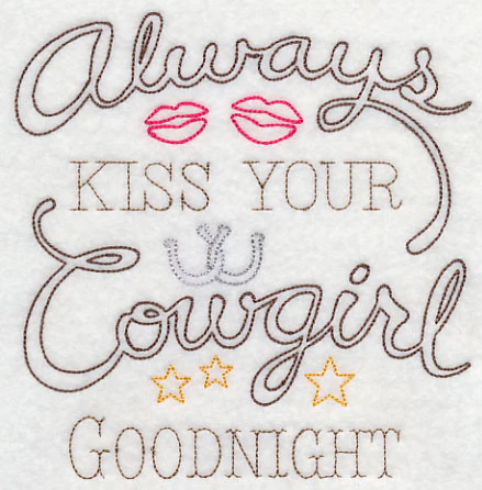 Always Kiss Your Cowgirl Goodnight (Vintage) - Image 3