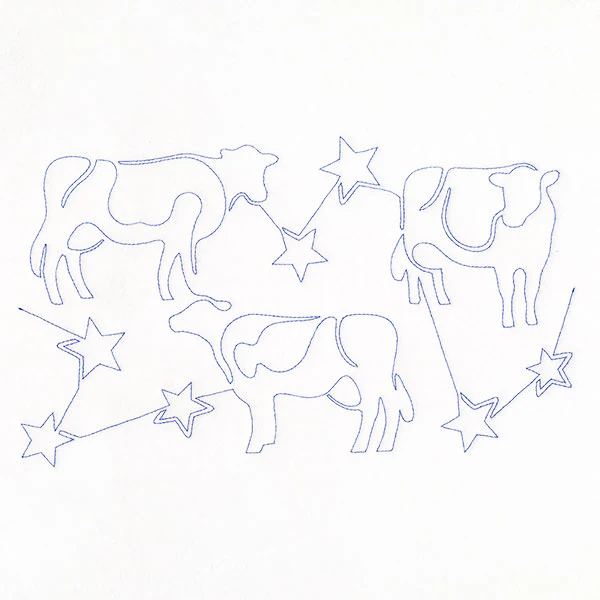 Americana Cows & Stars (Edge-to-Edge Quilting) - Image 5