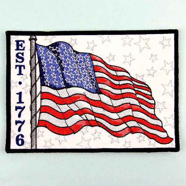 Americana Est. 1776 Mug Rug (In-the-Hoop) - Image 2
