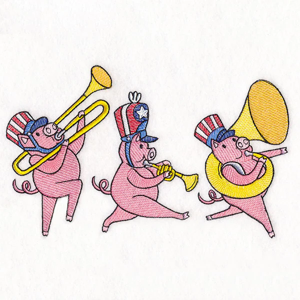Americana Farm Parade - Pig Marching Band - Image 3
