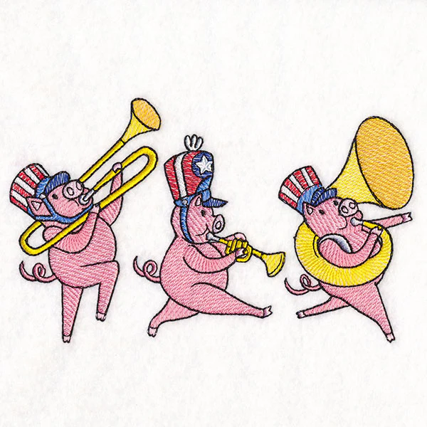 Americana Farm Parade - Pig Marching Band - Image 7