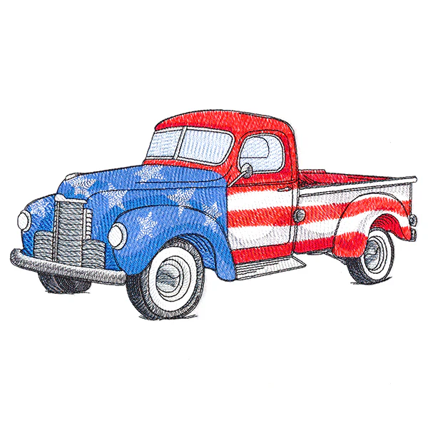 Americana Retro Truck - Image 2