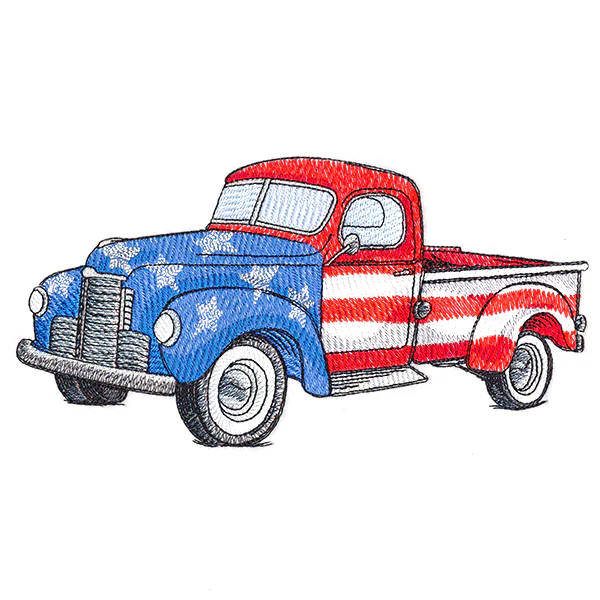 Americana Retro Truck - Image 3