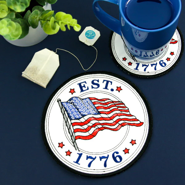 Americana Stamp Trivet (In-the-Hoop)