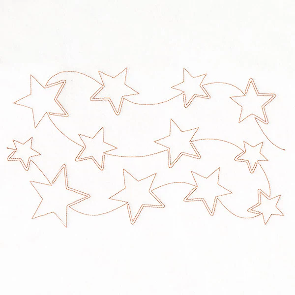 Americana Stars (Edge-to-Edge Quilting)