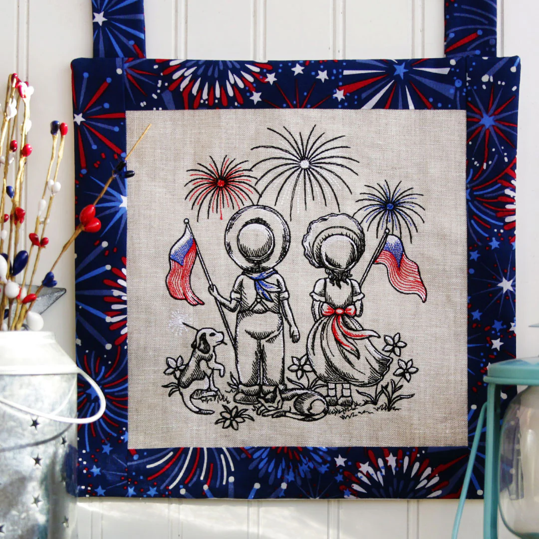 Americana Sunbonnet Sue & Fisherman Fred - Image 8