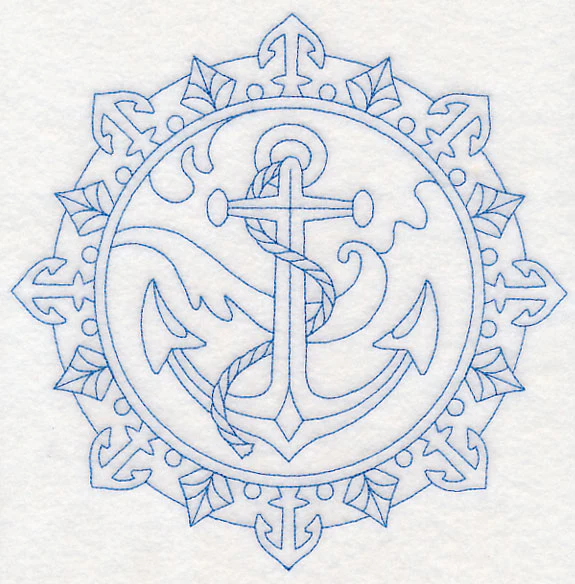 Anchor Medallion (Bluework) - Image 6