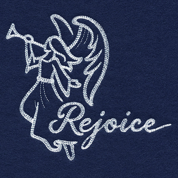 Angel with Rejoice (Whitework) - Image 2