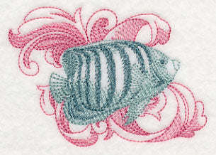 Angelfish with Baroque Background - Image 3