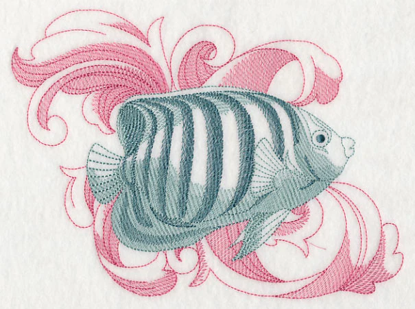 Angelfish with Baroque Background - Image 4