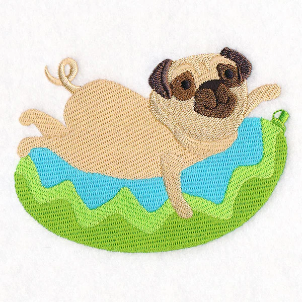 Animals on Floaties - Pug - Image 2