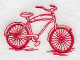 Antique Bicycle 2 (Redwork) - Image 2