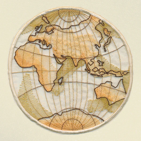Antique Globe - Eastern Hemisphere (Organza) - Image 8