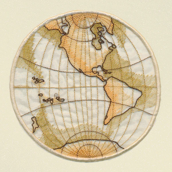 Antique Globe - Western Hemisphere (Organza) - Image 8