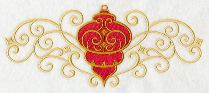 Antique Ornament in Filigree Border - Image 2