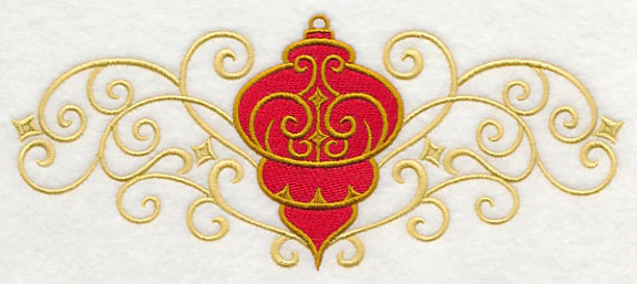 Antique Ornament in Filigree Border - Image 3