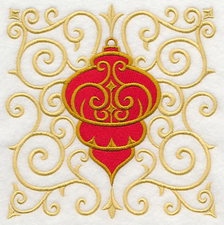 Antique Ornament in Filigree Square - Image 3