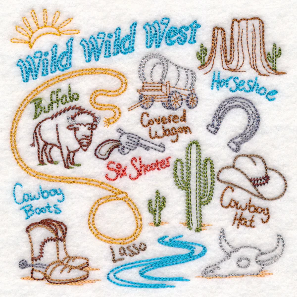 Antique Wild West Square (Vintage) - Image 4