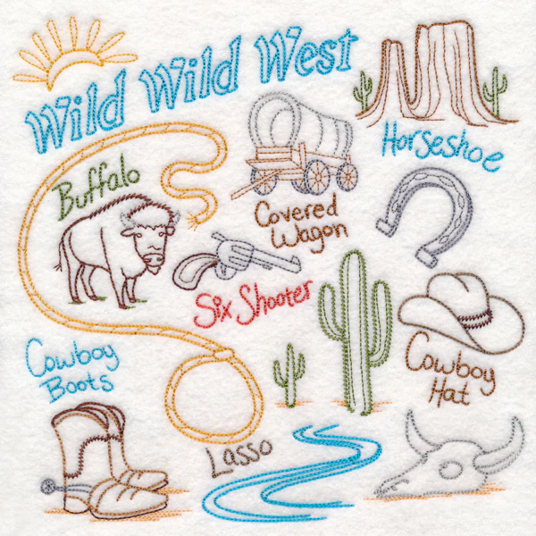 Antique Wild West Square (Vintage) - Image 5
