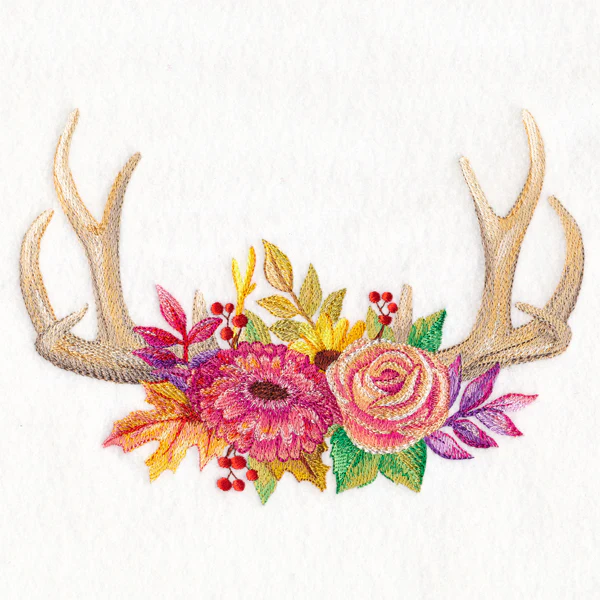 Antler Bouquet in Watercolor - Image 2