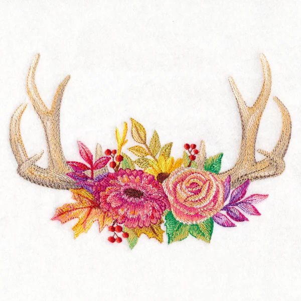 Antler Bouquet in Watercolor - Image 3