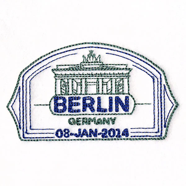 Around the World - Berlin Stamp - Image 9