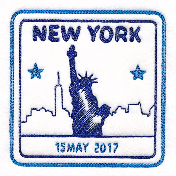 Around the World - New York Stamp - Image 9