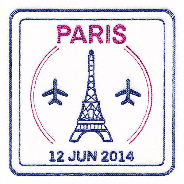Around the World - Paris Stamp - Image 5