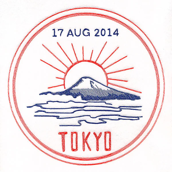 Around the World - Tokyo Stamp