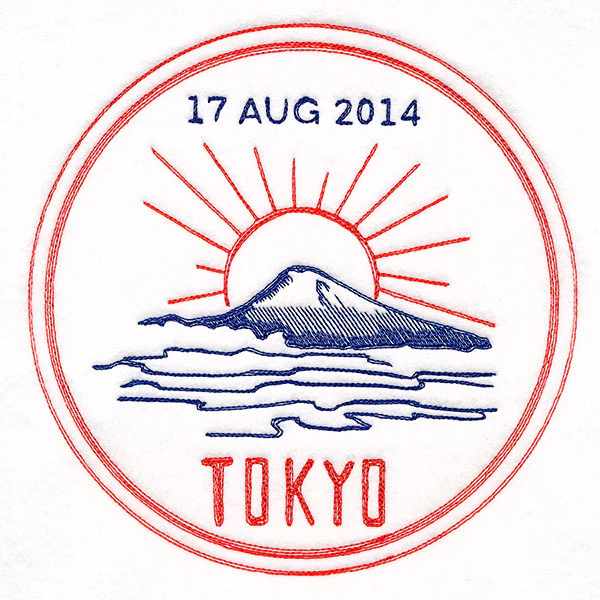 Around the World - Tokyo Stamp - Image 3