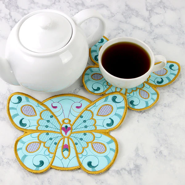 Art Deco Butterfly Trivet (In-the-Hoop) - Image 7