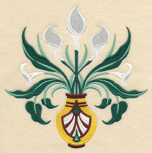 Art Deco Calla Lily Bouquet - Image 2