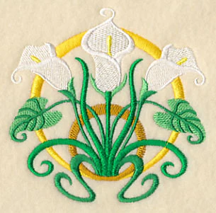 Art Deco Calla Lily - Circle - Image 5