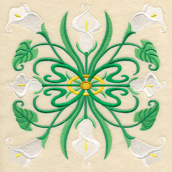 Art Deco Calla Lily - Square - Image 6