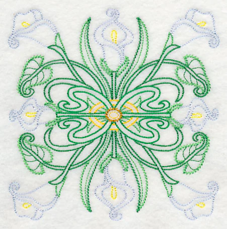 Art Deco Calla Lily - Square (Vintage) - Image 3