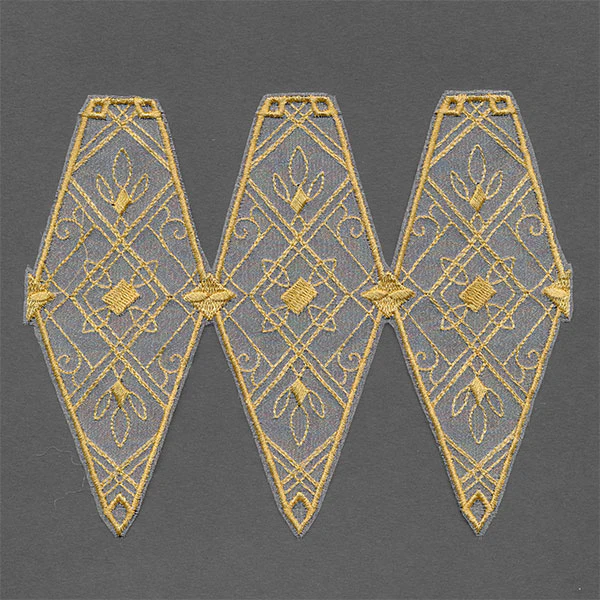 Art Deco Christmas Ornament Cover (Organza) - Image 2