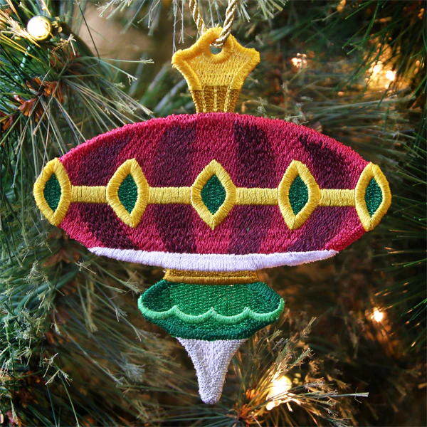 Art Deco Christmas Ornament (In-the-Hoop) - Image 3